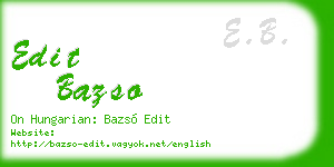 edit bazso business card